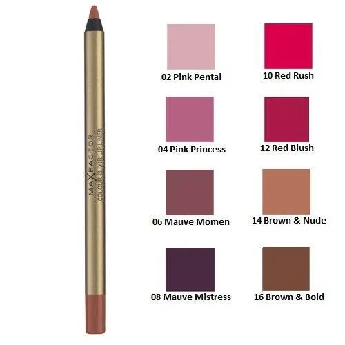 3 x Max Factor Colour Elixir Lip Liner - Choose From 8 Shades