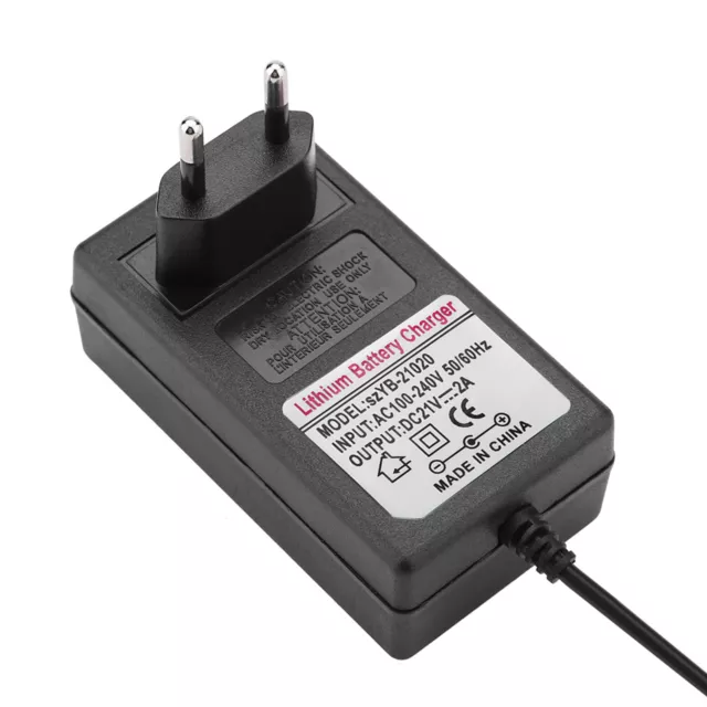 AC240V DC21V 2A Netzteil Für Lithium-ion Ladegerät Adapter Charger EU fu