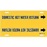 Brady 40438 Labels Pipe Marker Plastic Black on Yellow 254x812.8mm