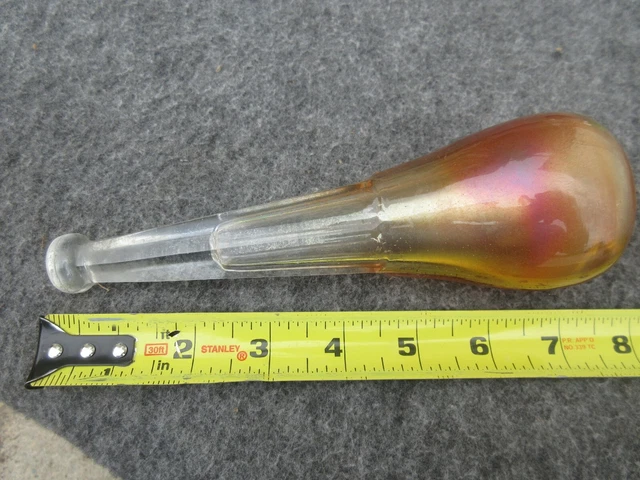 VINTAGE ANTIQUE CAR Bud Vase cut glass Ford town car Packard Pierce