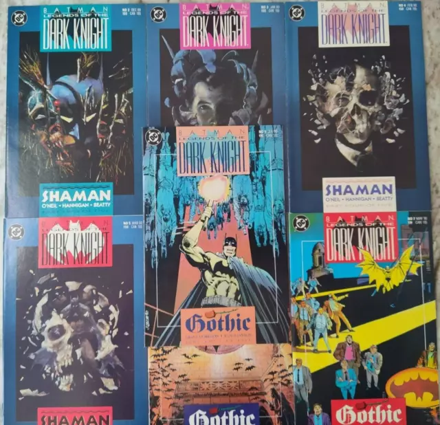 Batman Legends of the Dark Knight #2-7,9 DC 1989/90 Comic Books NM Batman Legends of the Dark Knight #2-7,9 DC 1989/90 Comic Books NM