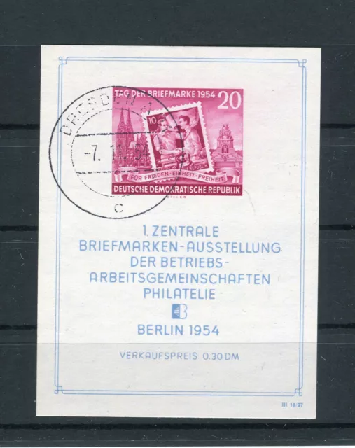 DDR Block 10 Briefmarkenausstellung gestempelt (12101)