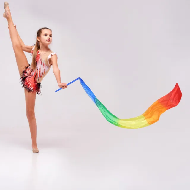 COLORFUL RIBBONS DANCE Ribbon Gymnastic Ballet Streamer Nice Rods