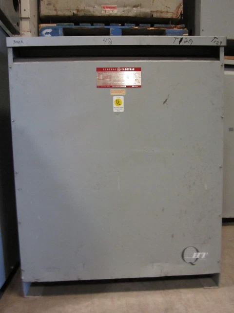 GE 9T23B3878, (OS) 300 KVA, 480X120/208 Volt, 3 Phase, Transformer- T129