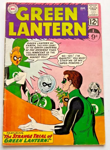 =Green Lantern=#11 VG+ 1962 Vol 2 Silver Age DC Comics 1st app Stel