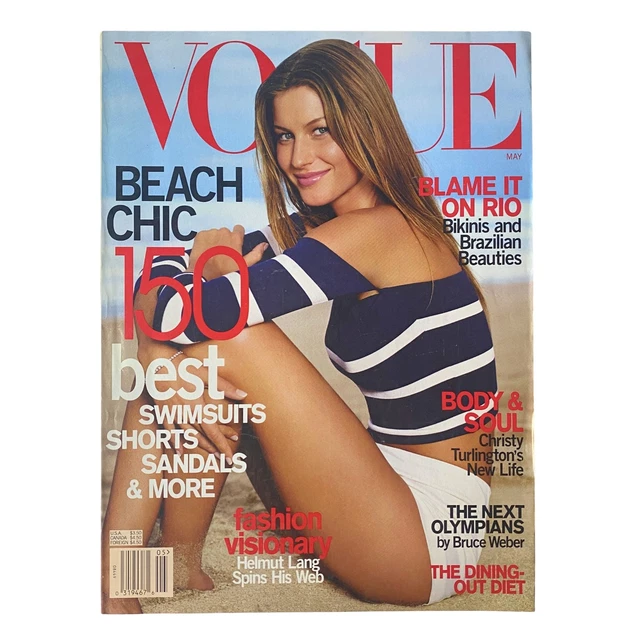 VOGUE MAGAZINE MAY 1999 Carmen Kass Cover No Label VG $62.01
