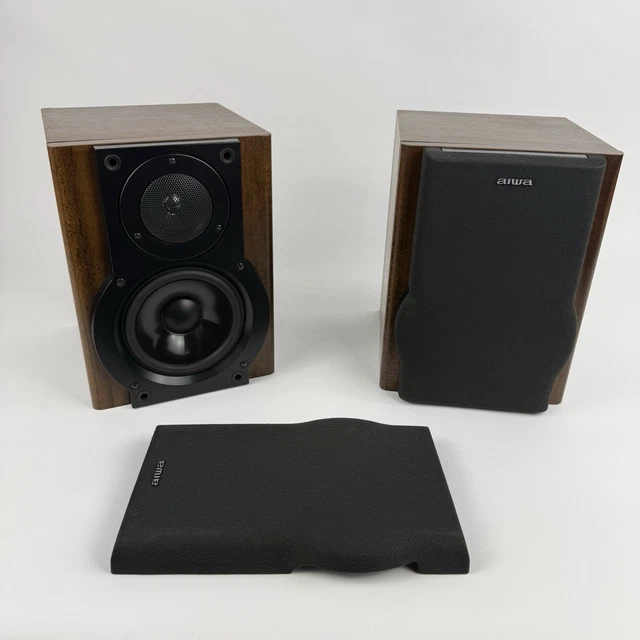 VINTAGE AIWA SX-LM50 Speakers 2-Way Bass Reflex 50W 6 Ohms Dark