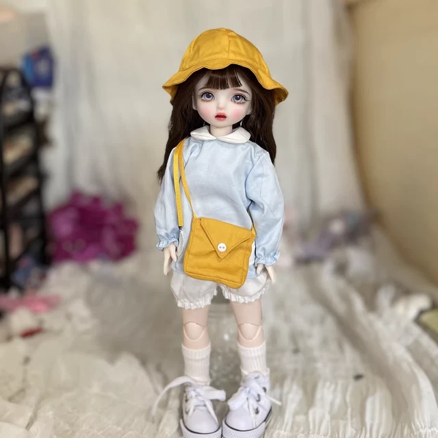 11" 1/6 BJD Girl Doll+Outfits+Eyes+Face Makeup+Hair Full Set Kids Toys  DIY Gift