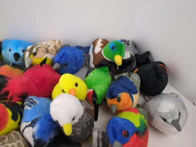 Lot of 29 K&M Intl. Wild Republic Plush Birds Audubon Series Working 3