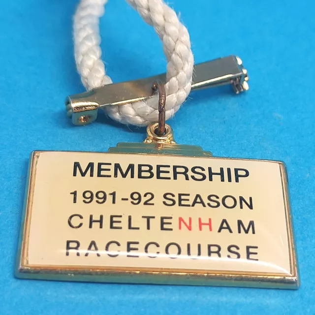 Cheltenham Horse Racing Members Badge - 1991 / 1992