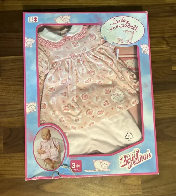 Vtg Zapf Creations Baby Annabell outfit Pink New In Package