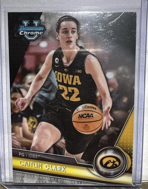 CAITLIN CLARK BASE Card 2025 Bowman Chrome U Basketball 34 Iowa