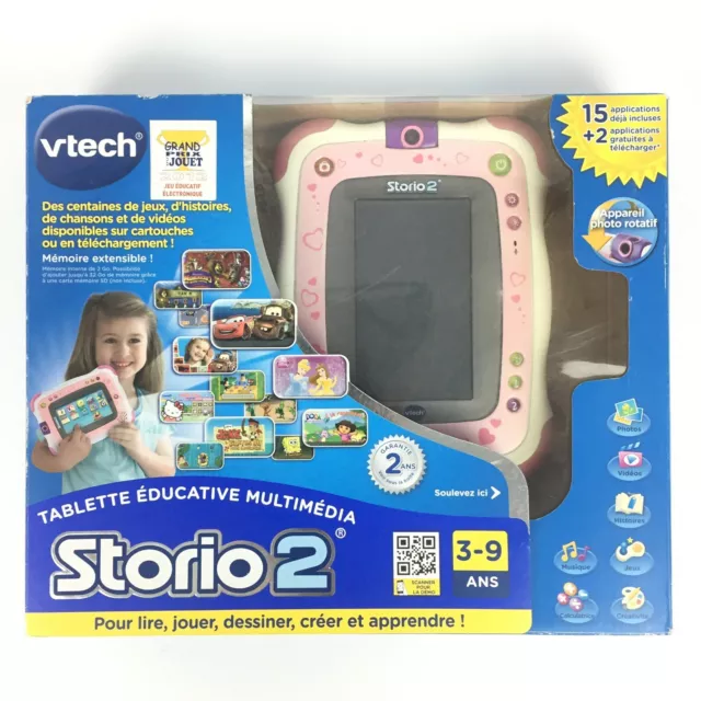 VTECH - Tablette STORIO MAX XL 2.0 bleue + Jeu HD Storio RUSTY