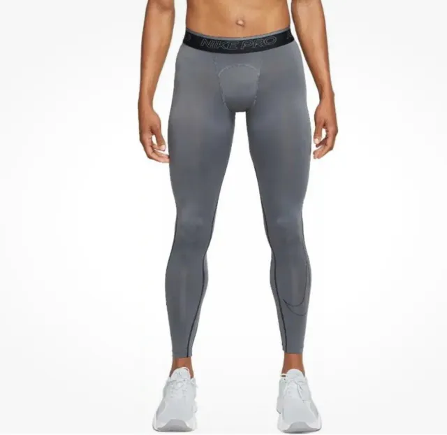 NIKE PRO DRI Fit Cool Training Gym Tight Fit Tights - Black Cj3713