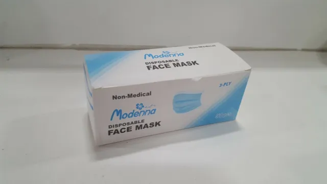Modenna PROTECTIVE FACE COVERINGS Disposable Blue 50Pcs