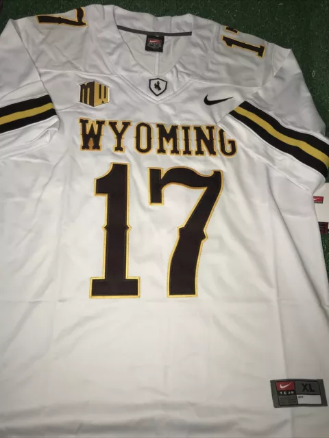 Retro Brand Wyoming Cowboys Brown Josh Allen #17 Jersey, Men's, Large