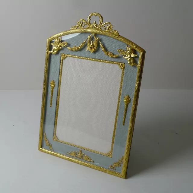 French Gilded Bronze Photograph / Picture Frame - Cherubs c.1900