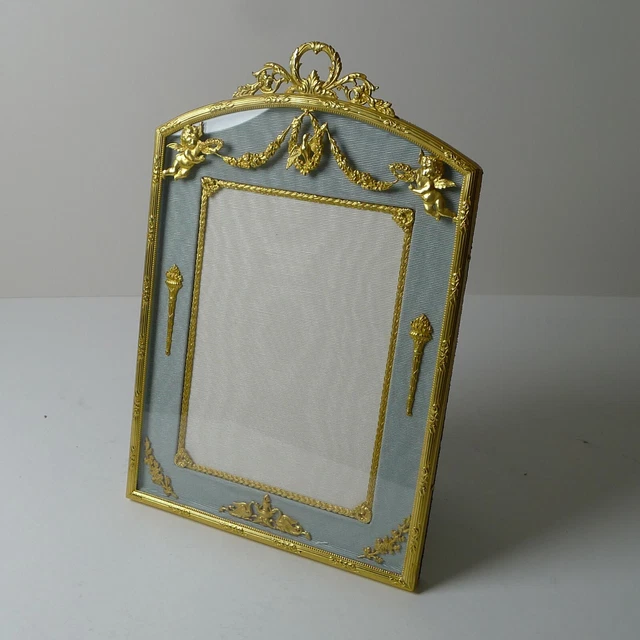 French Gilded Bronze Photograph / Picture Frame - Cherubs c.1900