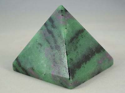 1.4" Tall RUBY IN ZOISITE PYRAMID - INDIA