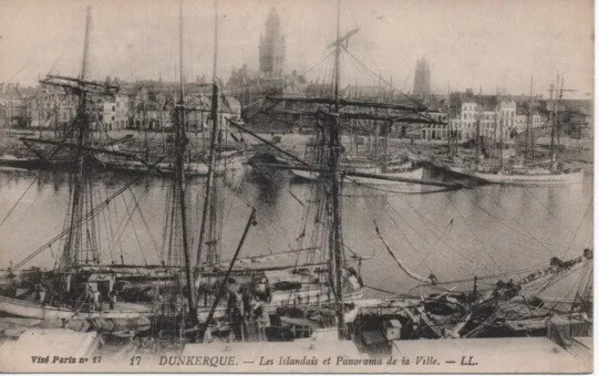 CPA - DUNKERQUE - Les Islandais et Panorama de la Ville