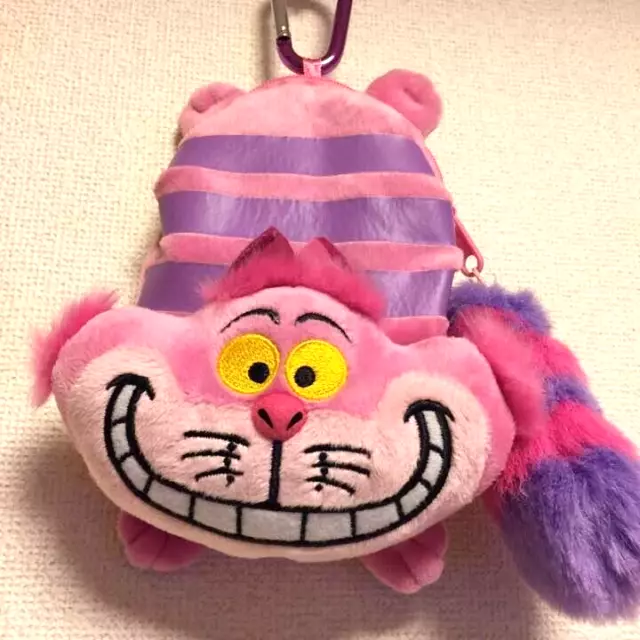 Alice in wonderland Cheshire Cat Pass Case Coin Holder Bag Tokyo Disney Resort