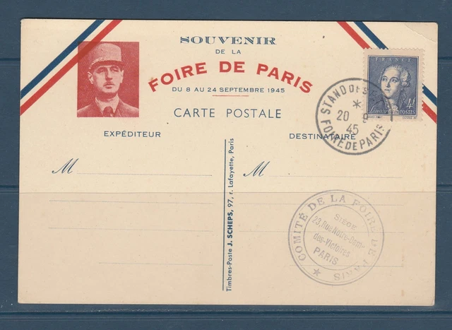 Carte Postale Ancienne – Foire De Paris 1941 – Pétain – Seconde Guerre