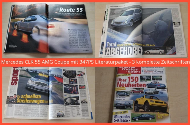 MERCEDES CLK 55 AMG Coupe mit 347PS Literaturpaket - 3 komplette ...