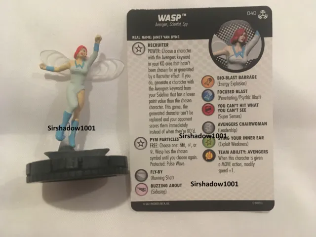 Heroclix Wasp 040 Marvel Avengers War of the Realms Rare