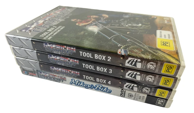 American Chopper Series DVD Set (x4) Tool Box 2, 3, 4 & Mikey’s Bike Motorbike