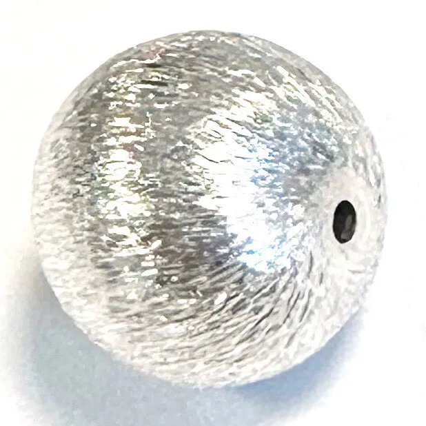 02016 - 8 MM KUGEL AUS 925-er SILBER, GEBÜRSTET