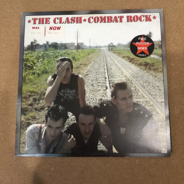 The Clash - Combat Rock Vinyl Record FIRST UK Pressing Black 1982