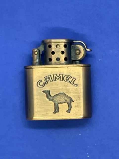 RETRO CAMEL CIGARETTE COPPER TRENCH TYPE FLUID ADVERTISING LIGHTER~Steampunk