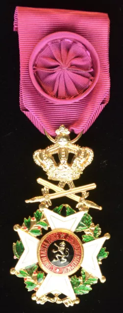 Offizierskreuz Leopoldsorden Militär - Belgien Orden Kreuz