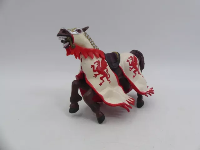 Papo 2004 RED Dragon King Medieval Knight Horse PVC 6" Toy Figure