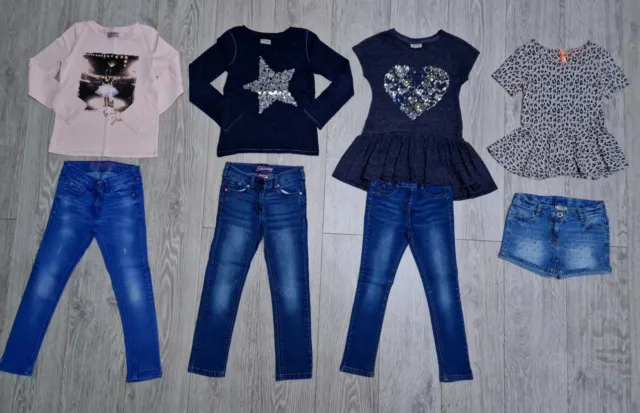 Girls NEXT Clothes Sets Bundle Age 7 YRS Tops Tunics  Jeans and Shorts