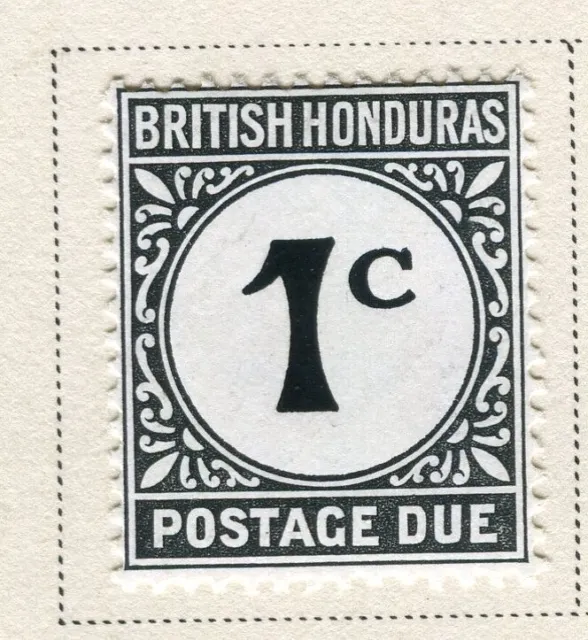 BRITISH HONDURAS; 1923 early Postage Due issue fine Mint hinged 1c. value