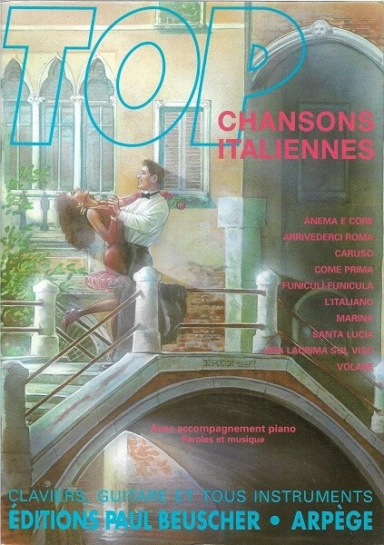 Partition pour voix - Top chansons italiennes - Divers artistes