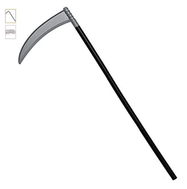 Rubies 4-Piece Black Silver Sickle Grim Reaper Weapon Halloween Accessory - 36"