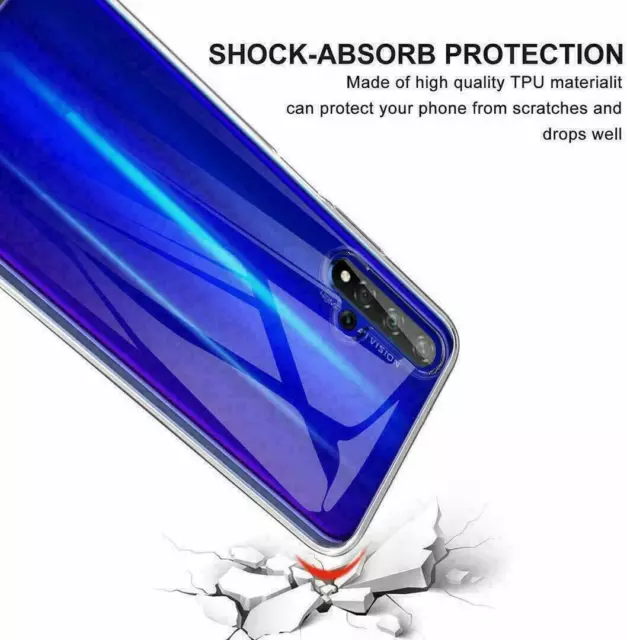 COQUE SILICONE ANTICHOC TRANSPARENTE Pour HUAWEI P40 LITE E ETUI HOUSSE TPU P 40 3