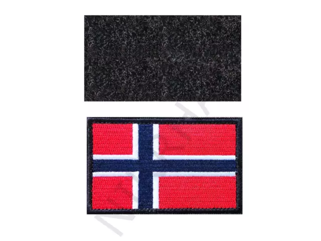 Norwegen Aufnäher Klettverschluss Abzeichen Patch Flagge Fahne Norway