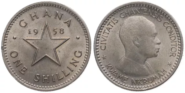 Ghana - 1 One Shilling 1958 - KM# 5