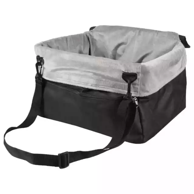 FLAMINGO Siège auto pour chien Ula Gris 41x36x25 cm , Cages de transport pour an