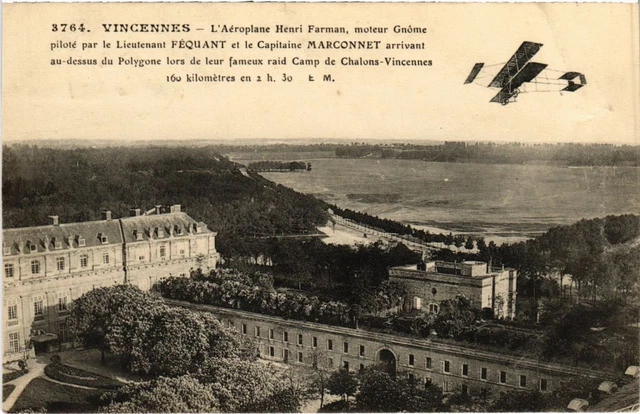 CPA AK Vincennes L'Aeroplane Henri Farman FRANCE (1283121)