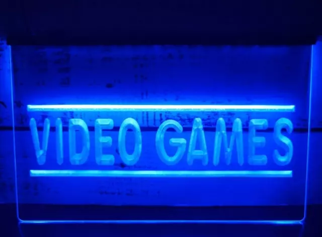 Video Game LED Neon Light Sign Gaming Store Shop Open Game Room Wall Art Décor