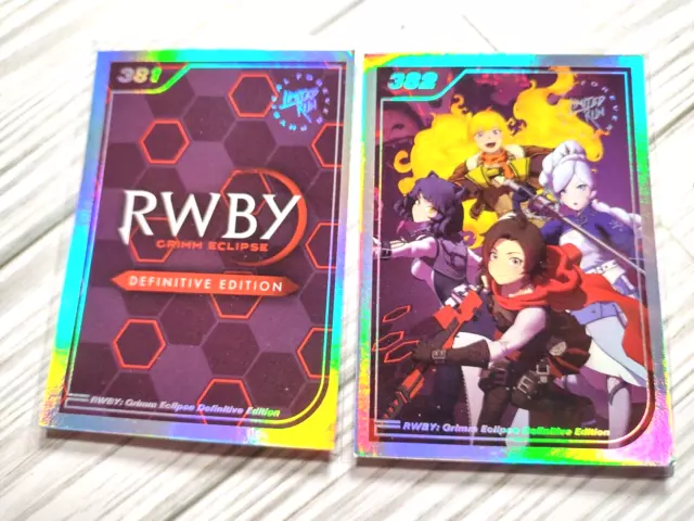 Limited Run Silver Card Lot - RWBY Grimm Eclipse 381 382 Collection