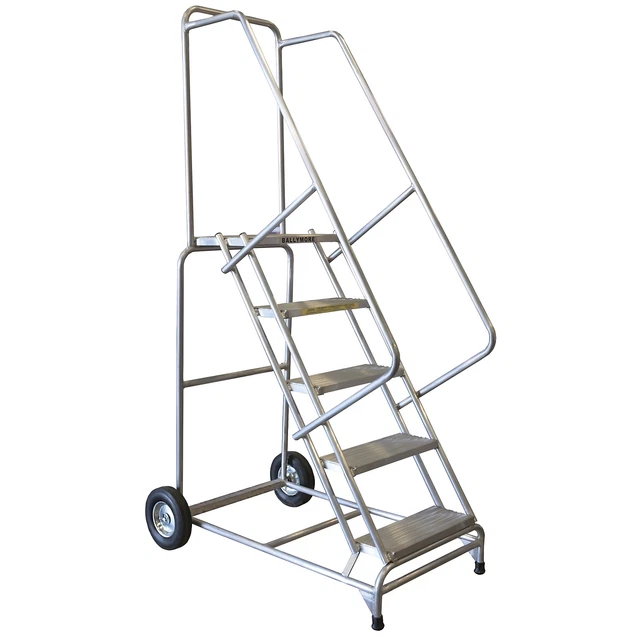 Ballymore Rolling Ladder Overall Height 83 in Steps 5 Cap 300 lb