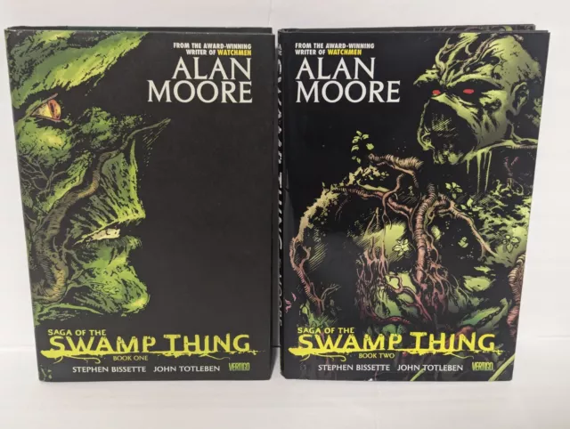 Saga of the Swamp Thing Book One & Two lot Hardcover HC 1 2 Alan Moore Vertigo