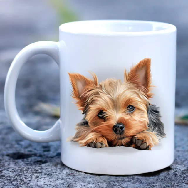 Pet Dog Mug, watercolour Yorkshire Terrier - Ideal Gift