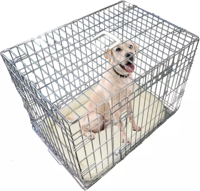 Ellie-Bo Silver Deluxe XL 42 inch Dog Cage