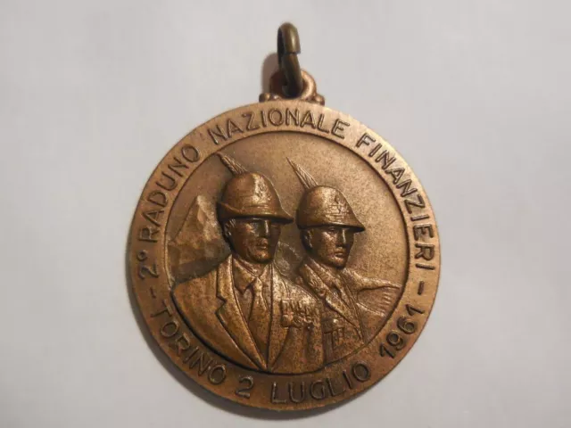 médaille 2 réunion financière Finance Turin 1961